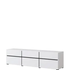 Zestawy Mebli Do Sypialni|Szafki Rtv>Helvetia Biała nowoczesna szafka RTV pod telewizor 180 cm CROSS