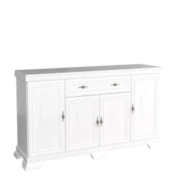 Zestawy Mebli Do Sypialni|Zestawy Mebli Do Salonu>GAŁA MEBLE Biała pojemna komoda 168cm KOLONIA sosna andersen