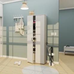 Szafy Dwudrzwiowe|Szafy Młodzieżowe></noscript>INTER MEBLE Biała szafa dwudrzwiowa do sypialni TRILLO biały