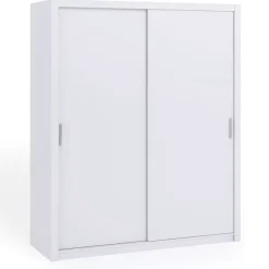 Zestawy Mebli Do Sypialni|Szafy Dwudrzwiowe>GiB Meble Biała szafa przesuwna 180 cm BELLA biały