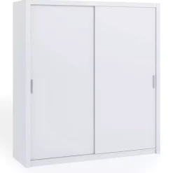 Zestawy Mebli Do Sypialni|Szafy Dwudrzwiowe>GiB Meble Biała szafa przesuwna 200 cm BELLA biały
