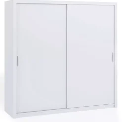 Zestawy Mebli Do Sypialni|Szafy Dwudrzwiowe>GiB Meble Biała szafa przesuwna 220 cm BELLA biały