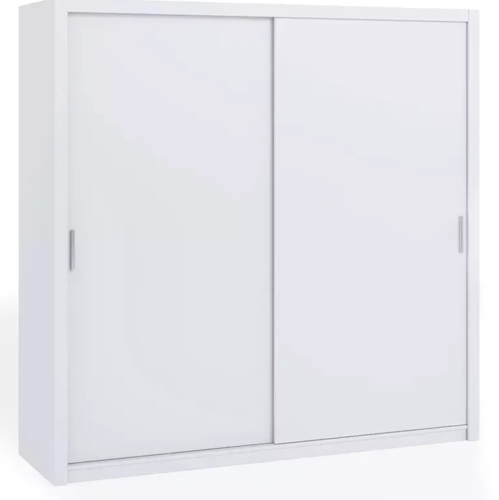 Zestawy Mebli Do Sypialni|Szafy Dwudrzwiowe>GiB Meble Biała szafa przesuwna 220 cm BELLA biały