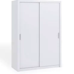 Zestawy Mebli Do Sypialni|Szafy Dwudrzwiowe>GiB Meble Biała szafa przesuwna 150 cm BELLA biały