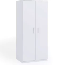 Zestawy Mebli Do Sypialni|Szafy Dwudrzwiowe>GiB Meble Biała szafa uchylna 90 cm BELLA biały