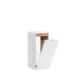 Meble Łazienkowe|Szafki Łazienkowe>COMAD Biała szafka łazienkowa z koszem na pranie CHARM