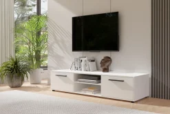 Zestawy Mebli Do Sypialni|Szafki Rtv></noscript>GiB Meble Biała szafka RTV 190 cm do salonu MAXIDO biały