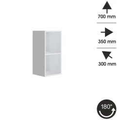 Meble Dla Dzieci|Meble Młodzieżowe>BROMARKT Biała szafka wisząca PREMIUM biały