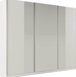 Szafy Przesuwne|Szafy Trzydrzwiowe>Stolar Biała trzydrzwiowa szafa przesuwna z lustrem 250 cm PARDO biały