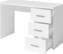 Biurka|Meble Młodzieżowe>MEBLOSIEK Białe biurko młodzieżowe 120x50 cm ORION z szufladami