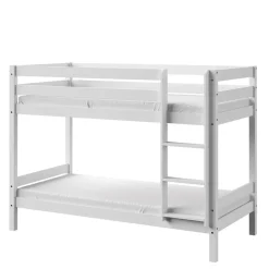 Meble Dla Dzieci|Łóżka Młodzieżowe>DOLMAR Białe drewniane łóżko piętrowe dla dziecka 90x190 cm OTTAWA biały