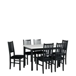 Krzesła Drewniane|Krzesła></noscript>DREWMIX Białe drewniane krzesło do jadalni NESTO tapicerowane siedzisko