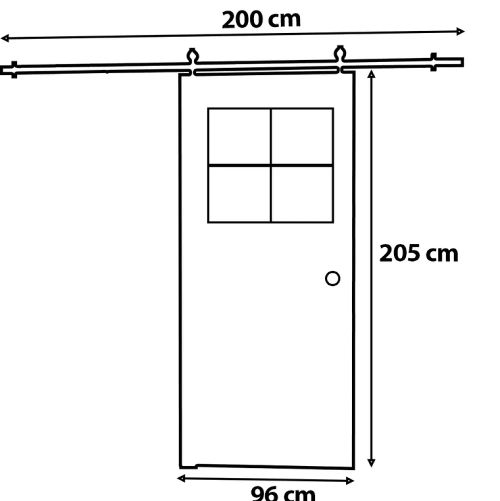 Drzwi Przesuwne>przesuwne.com Białe drzwi przesuwne do pokoju 90 cm PASCO biały