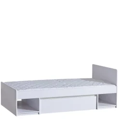 Meble Dla Dzieci|Łóżka Młodzieżowe>DOLMAR Białe łóżko do pokoju młodzieżowego 90x195 cm ANETT