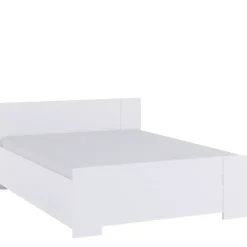 Łóżka Młodzieżowe|Łóżka Z Zagłówkiem>GiB Meble Białe łóżko do sypialni 160x200 BELLA biały