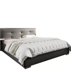 Łóżka Młodzieżowe|Łóżka Z Zagłówkiem></noscript>Gruszka Białe łóżko tapicerowane 160x200 LONDYN