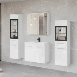 Meble Łazienkowe>BRATEX Białe meble łazienkowe USEDOM XL biały