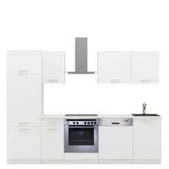 Meble Kuchenne>Lempert Białe meble kuchenne z zabudową piekarnika TONY 270 cm biały