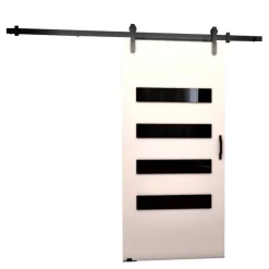 Drzwi Przesuwne>przesuwne.com Białe naścienne drzwi przesuwne do pokoju 80 cm CRISTO biały