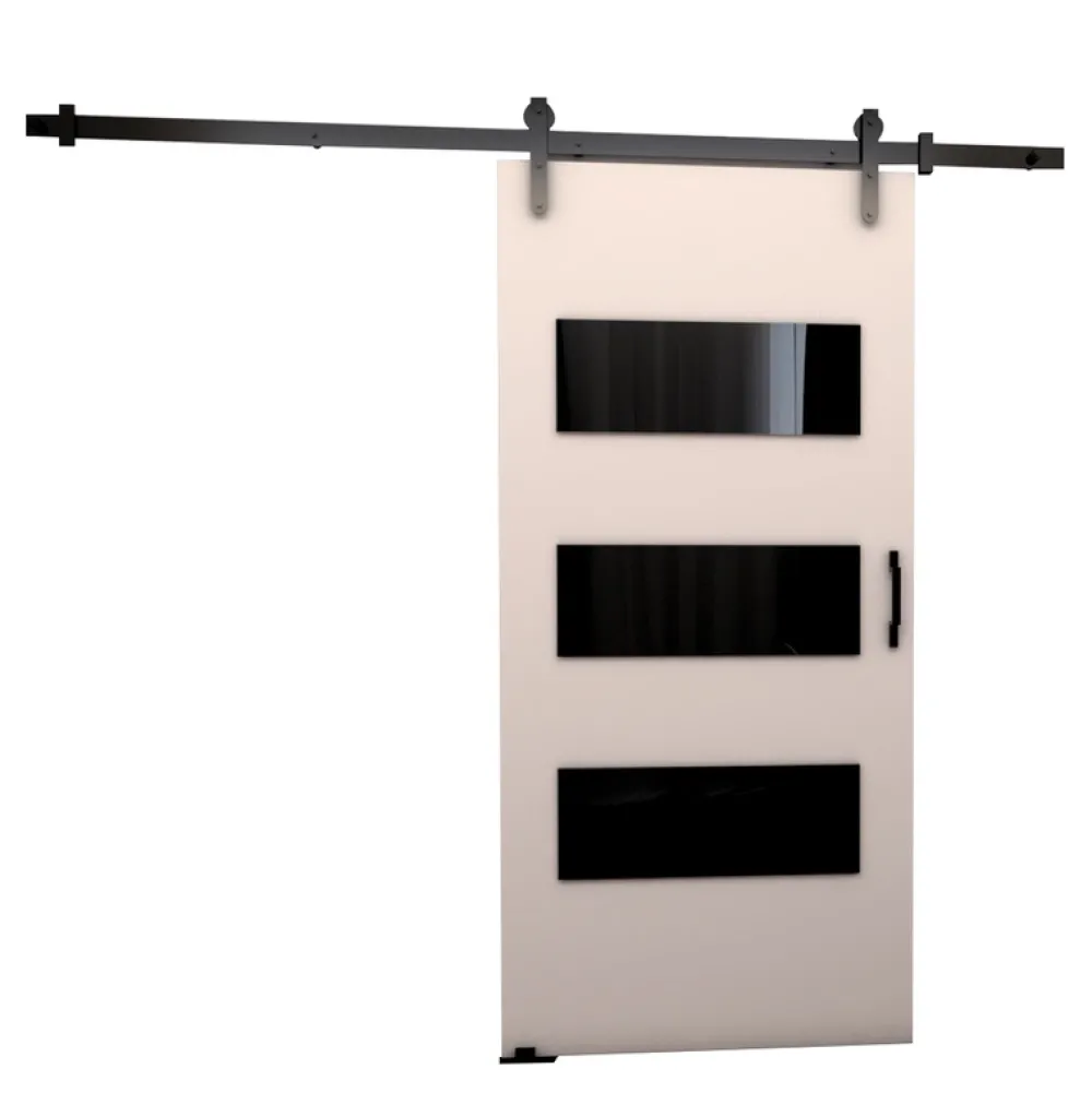 Drzwi Przesuwne>przesuwne.com Białe naścienne drzwi przesuwne do garderoby 80 cm VITRE biały