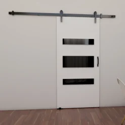 Drzwi Przesuwne>przesuwne.com Białe naścienne drzwi przesuwne do pokoju PELSO biały