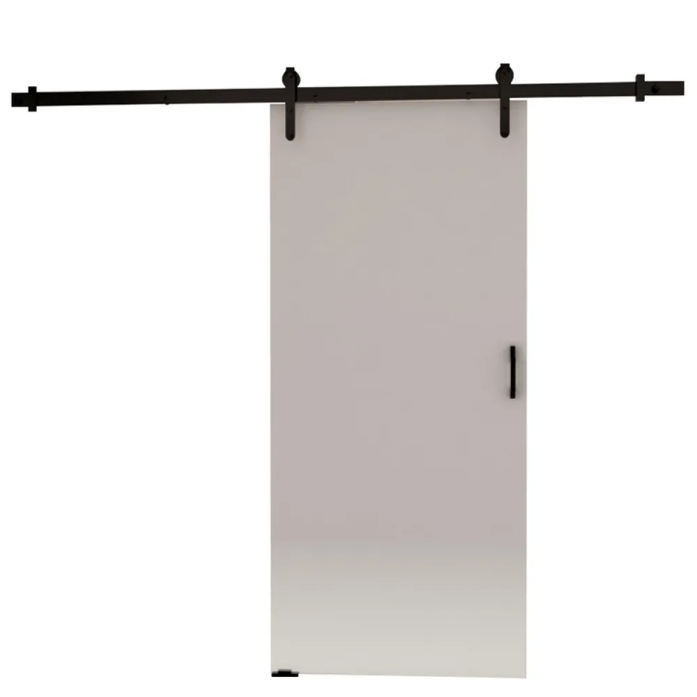 Drzwi Przesuwne>przesuwne.com Białe naścienne drzwi przesuwne do garderoby 80 cm ANZIO biały