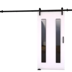 Drzwi Przesuwne>przesuwne.com Białe naścienne drzwi przesuwne do garderoby 70 cm AREZO biały