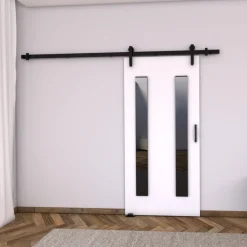 Drzwi Przesuwne>przesuwne.com Białe naścienne drzwi przesuwne do garderoby 70 cm AREZO biały