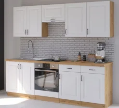 Meble Kuchenne>Lempert Białe szafki kuchenne w stylu prowansalskim STYLE 2