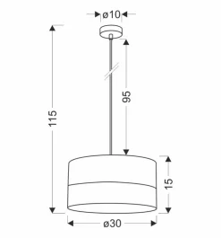Oświetlenie Pokoju Dziecięcego|Oświetlenie Przedpokoju></noscript>Candellux Lighting Bianco lampa wisząca biały 1x40w e27 abażur biały+orzechowy