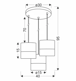Oświetlenie Przedpokoju|Oświetlenie Jadalni></noscript>Candellux Lighting Bianco lampa wisząca biały talerz 3x40w e27 abażur biały+orzechowy