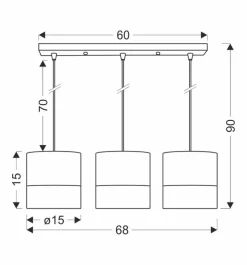 Oświetlenie Przedpokoju|Oświetlenie Jadalni></noscript>Candellux Lighting Bianco lampa wisząca biały 3x40w e27 abażur biały+orzechowy