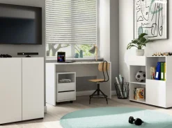 Kontenerki></noscript>Helvetia kontenerek do biurka na kółkach AGAPI biały