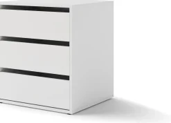 Akcesoria Do Szaf|Akcesoria Do Szaf>lenart. Biały kontenerek z szufladami do szafy przesuwnej MAXI