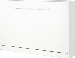 Meble Dla Dzieci|Meble Młodzieżowe>DOMEL Biały poziomy półkotapczan 120x200 cm do pokoju nastolatka PERFECT