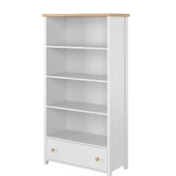 Meble Młodzieżowe|Zestawy Mebli Młodzieżowych>lenart. Biały regał na książki do pokoju młodzieżowego STORY