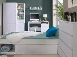 Meble Młodzieżowe|Zestawy Mebli Młodzieżowych></noscript>DOLMAR regał na książki do pokoju młodzieżowego 45 cm ANETT biały