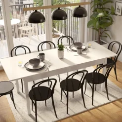 Stoły Rozkładane|Stoły></noscript>INTER MEBLE stół do jadalni 160 cm STELLA nowoczesny biały