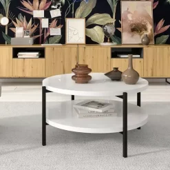 Ławy I Stoliki>GiB Meble stolik w połysku ETA II biały