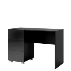 Zestawy Mebli Młodzieżowych>GiB Meble Biurko do pokoju biura z szufladami połysk MODERN czarny