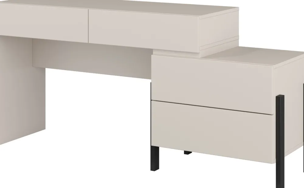 Biurka|Meble Dla Dzieci>Helvetia Biurko do sypialni 143 cm z szufladami kaszmir JUKON