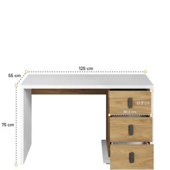 Meble Dla Dzieci|Zestawy Mebli Dziecięcych></noscript>lenart. Biurko dziecięce z szufladami 125 cm SIMI