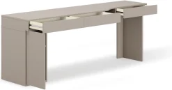 Biurka|Meble Dla Dzieci>lenart. Biurko lewe młodzieżowe z kontenerkiem WOOW clay gray