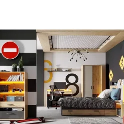 Meble Młodzieżowe|Zestawy Mebli Młodzieżowych></noscript>lenart. Biurko młodzieżowe pod komputer z szafką 120 cm QUBIC