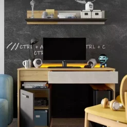 Meble Młodzieżowe|Zestawy Mebli Młodzieżowych></noscript>lenart. Biurko młodzieżowe pod komputer z szafką 120 cm QUBIC