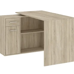 Biurka|Meble Dla Dzieci>INTER MEBLE Biurko młodzieżowe z szufladą i półkami NEXIO dąb sonoma