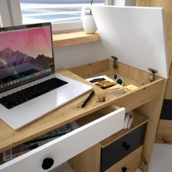 Biurka|Zestawy Mebli Młodzieżowych></noscript>DOMEL Biurko młodzieżowe ze schowkiem Artisan MONACO