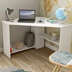 Biurka>Helvetia Biurko narożne białe RONELISE biały