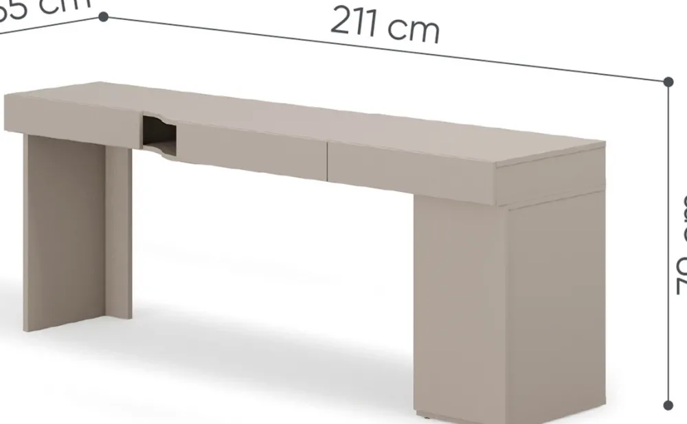 Biurka|Meble Dla Dzieci>lenart. Biurko prawe młodzieżowe z kontenerkiem WOOW clay gray