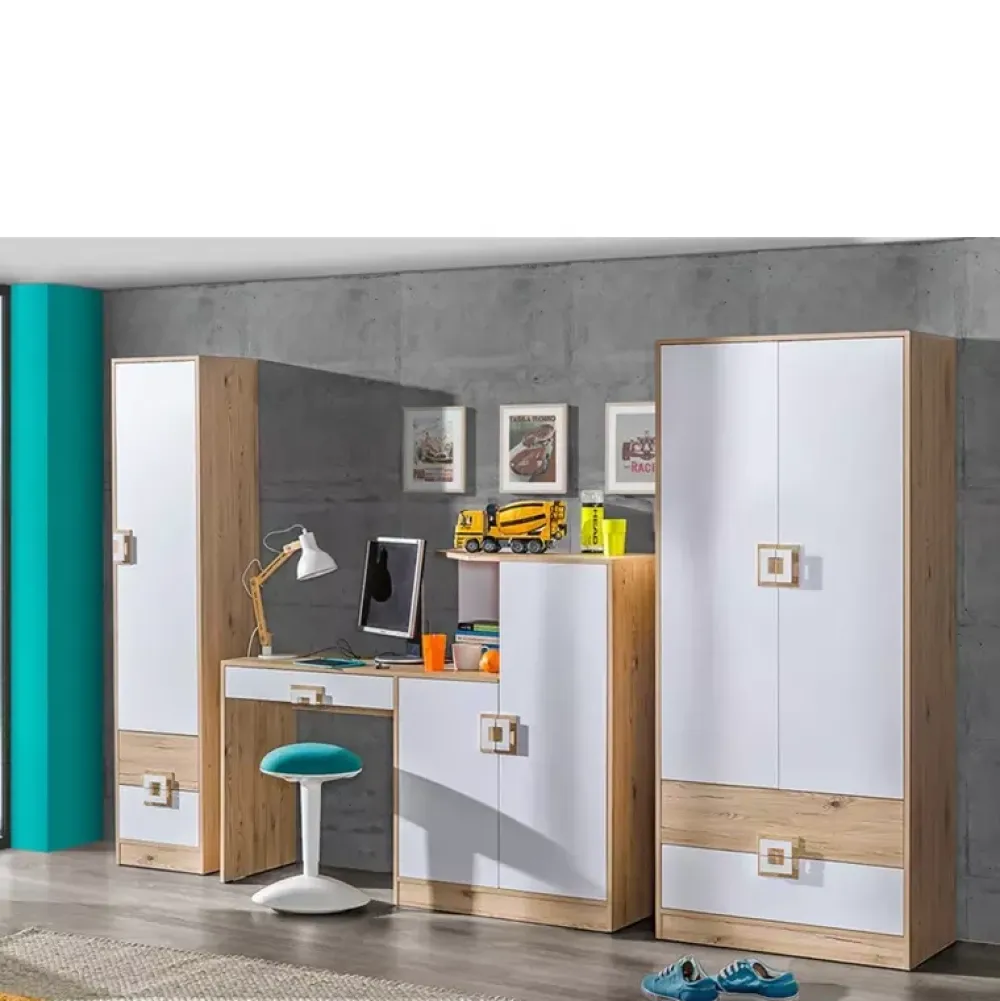 Biurka|Meble Dla Dzieci>DOMEL Biurko z szafką komodą 150 cm NICO